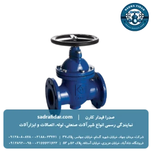 لیست شیر کشویی PN16 زبانه فلزی رینگ برنزی F4 فاراب