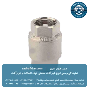 عکس شیر یکطرفه فنری برنجی سیم ایتالیا با فیلتر استیل