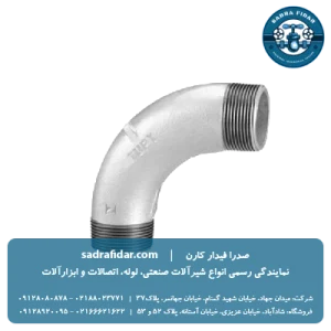خرید خم دو سر رزوه گالوانیزه توپی برزیل