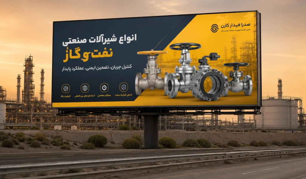 لیست انواع شیرآلات صنعتی نفت و گاز و پتروشیمی